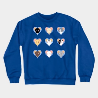 ratty love (white) Crewneck Sweatshirt